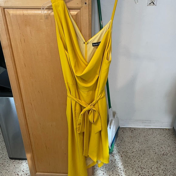 Lavish Alice Cowl neck midi wrap dress 12 - Picture 2 of 9